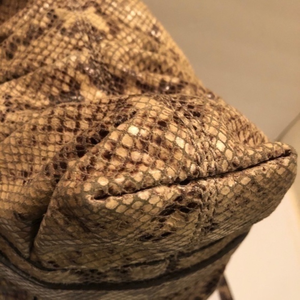 Michael kors snakeskin python embossed leather bag - image 8